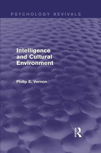 Бумажная книга «Intelligence and Cultural Environment», автор Филип Э. Вернон - фото №1