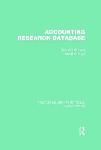 Бумажная книга «Accounting Research Database (RLE Accounting)», авторов Бимал Продхан, Фуад Аль Наджар - фото №1