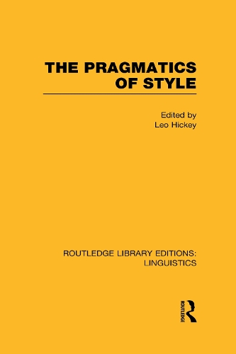 Бумажная книга «The Pragmatics of Style» - фото №1