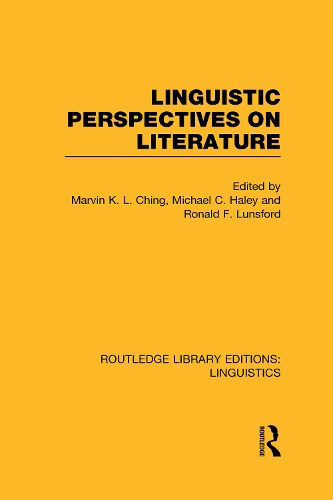 Бумажная книга «Linguistic Perspectives on Literature», авторов Марвин К.Л. Чинг, Майкл К. Хейли, Рональд Ф. Лансфорд - фото №1