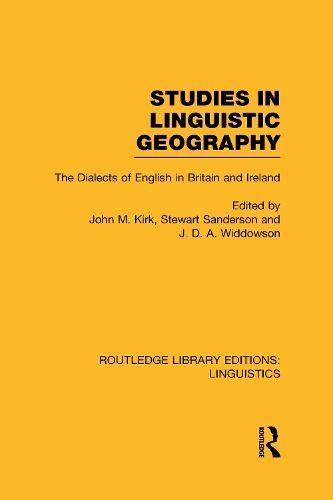 Бумажная книга «Studies in Linguistic Geography (RLE Linguistics D: English Linguistics): The Dialects of English in Britain and Ireland» - фото №1