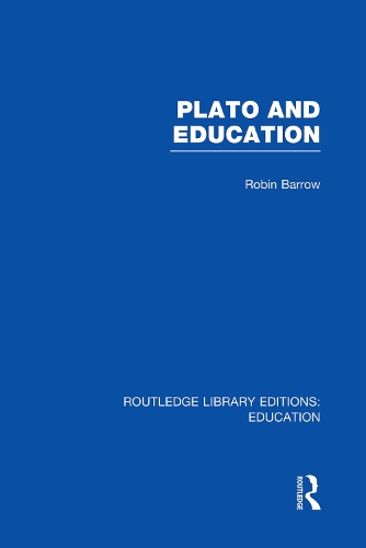 Паперова книга «Plato and Education (RLE Edu K)», автор Робін Барроу - фото №1
