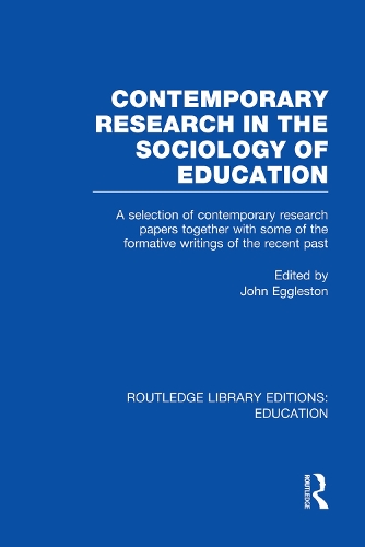 Бумажная книга «Contemporary Research in the Sociology of Education (RLE Edu L)» - фото №1