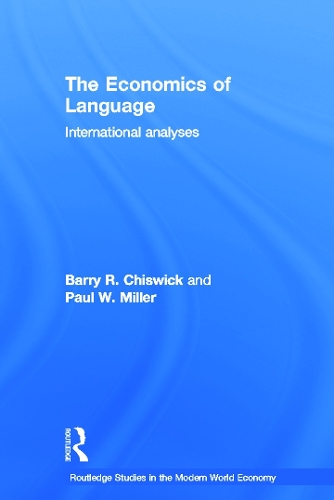 Бумажная книга «The Economics of Language: International Analyses», авторов Барри Р. Чизвик, Пол В. Миллер - фото №1