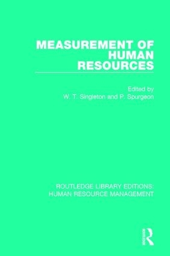 Бумажная книга «Measurement of Human Resources» - фото №1