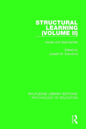 Бумажная книга «Structural Learning (Volume 2): Issues and Approaches» - фото №1