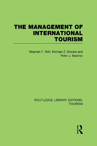 Паперова книга «The Management of International Tourism (RLE Tourism)», авторів Майкл Брук, Пітер Баклі, Стівен Ф. Вітт - фото №1