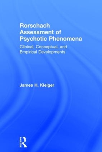 Паперова книга «Rorschach Assessment of Psychotic Phenomena: Clinical, Conceptual, and Empirical Developments», автор Джеймс Г. Клейгер - фото №1