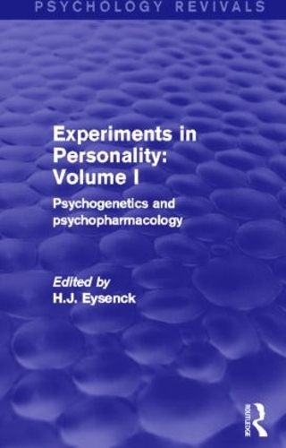 Бумажная книга «Experiments in Personality: Volume 1 (Psychology Revivals): Psychogenetics and psychopharmacology» - фото №1