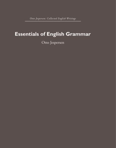 [object Object] «Essentials of English Grammar», автор Отто Єсперсен - фото №1