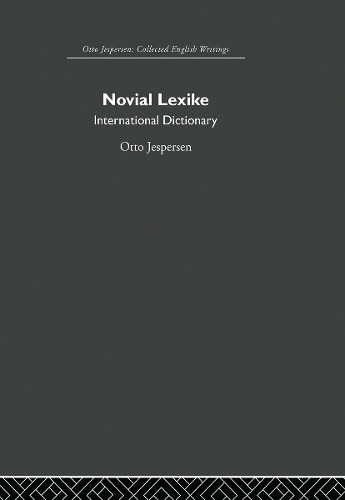 Бумажная книга «Novial Lexike», автор Отто Йесперсен - фото №1