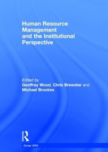Паперова книга «Human Resource Management and the Institutional Perspective» - фото №1