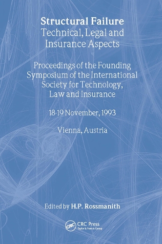 Бумажная книга «Structural Failure: Technical, Legal and Insurance Aspects» - фото №1