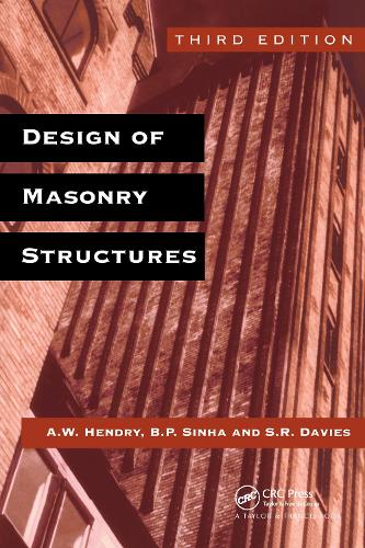 Бумажная книга «Design of Masonry Structures» - фото №1