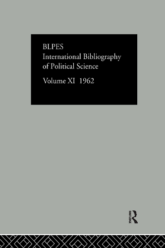 Бумажная книга «Intl Biblio Pol Sc 1962 Vol 11» - фото №1