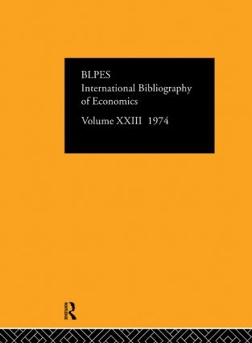 Паперова книга «IBSS: Economics: 1974 Volume 23», автор Міжнародний комітет інформації та документації із соціальних наук - фото №1