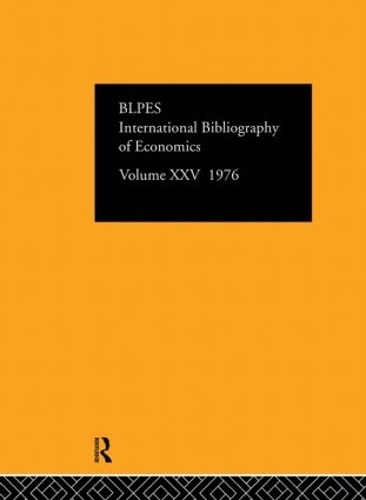 Паперова книга «IBSS: Economics: 1976 Volume 25», автор Міжнародний комітет інформації та документації із соціальних наук - фото №1