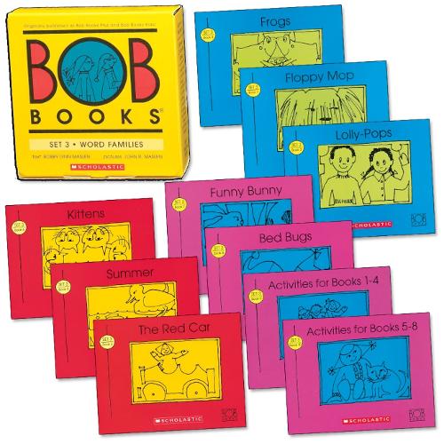 Паперова книга «Bob Books: Set 3 Word Families Box Set (10 Books)», автор Лінн Маслен Кертелл - фото №1