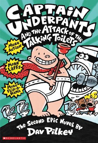 Бумажная книга «Captain Underpants and the Attack of the Talking Toilets», автор Дэв Пилки - фото №1