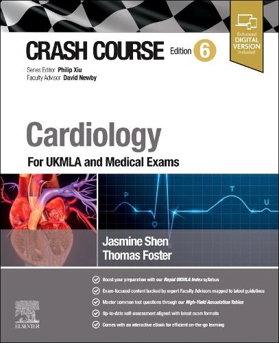 Бумажная книга «Crash Course Cardiology: For UKMLA and Medical Exams», авторов Жасмин Шен, Томас Фостер - фото №1