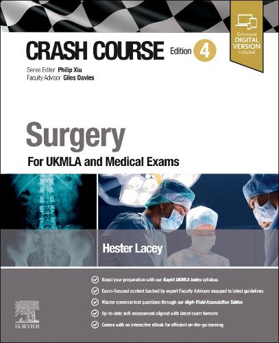 Бумажная книга «Crash Course Surgery: For UKMLA and Medical Exams», автор Хестер Лейси - фото №1