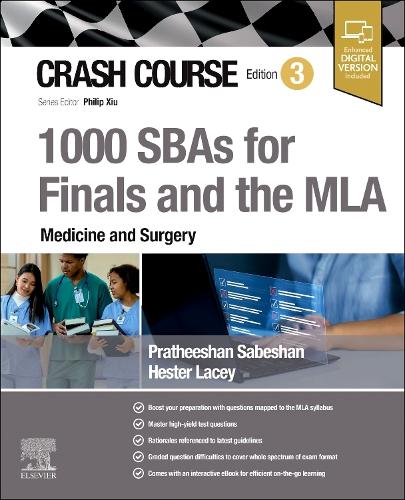 [object Object] «Crash Course 1000 SBAs for Finals and the MLA - Medicine and Surgery», автор Хестер Лейсі - фото №1