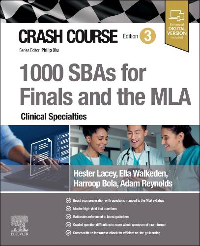 Бумажная книга «Crash Course 1000 SBAs for Finals and the MLA - Clinical Specialties», авторов Харроп Бола, Хестер Лейси - фото №1