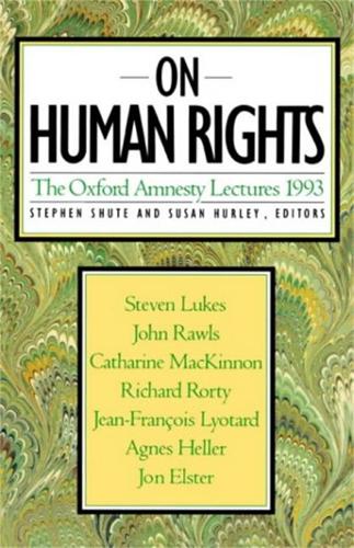 Паперова книга «On Human Rights», авторів Стівен Шут, Сьюзен Херлі - фото №1