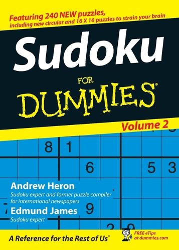 Паперова книга «Sudoku For Dummies, Volume 2», авторів Ендрю Херон, Едмунд Джеймс - фото №1