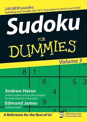 Паперова книга «Sudoku For Dummies, Volume 3», авторів Ендрю Херон, Едмунд Джеймс - фото №1
