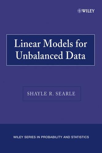 [object Object] «Linear Models for Unbalanced Data», автор Шейл Р. Серл - фото №1