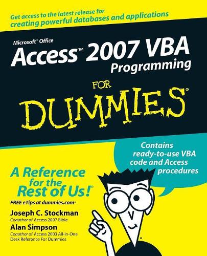 [object Object] «Access 2007 VBA Programming For Dummies», авторів Алан Сімпсон, Джозеф К. Стокман - фото №1