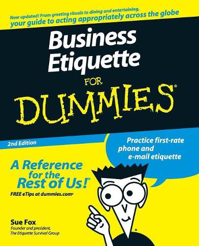 Бумажная книга «Business Etiquette For Dummies», автор Сью Фокс - фото №1