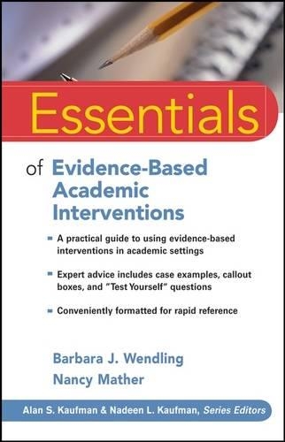 [object Object] «Essentials of Evidence-Based Academic Interventions», авторов Барбара Дж. Вендлинг, Нэнси Мазер - фото №1