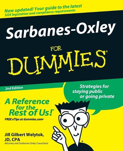 Паперова книга «Sarbanes-Oxley For Dummies», автор Джилл Гілберт Веліток - фото №1