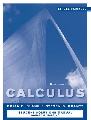 [object Object] «Calculus: Single Variable, Student Study and Solutions Companion», авторів Брайан Е. Бланк, Стівен Г. Кранц - фото №1