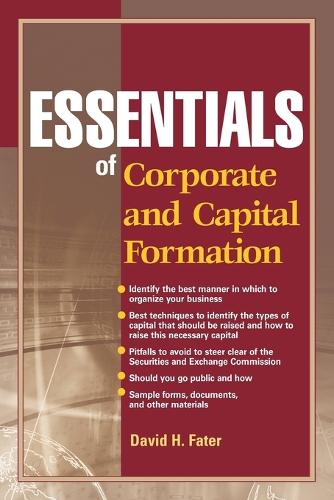 Бумажная книга «Essentials of Corporate and Capital Formation», автор Дэвид Х. Фатер - фото №1