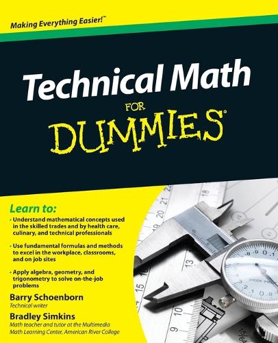 [object Object] «Technical Math For Dummies», авторів Баррі Шенборн, Бредлі Сімкінс - фото №1