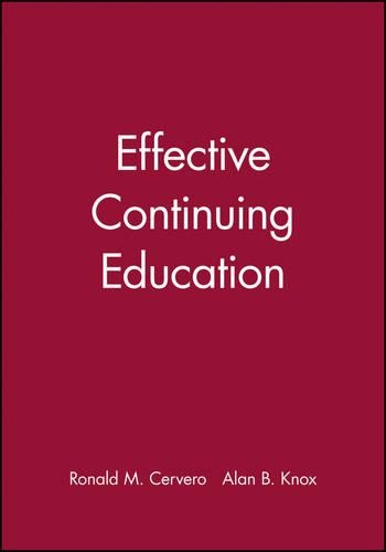 Паперова книга «Effective Continuing Education», авторів Алан Б. Нокс, Рональд М. Серверо - фото №1