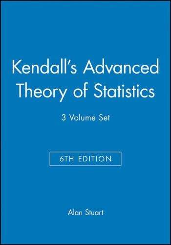 Бумажная книга «Kendall's Advanced Theory of Statistics, Set», автор Алан Стюарт - фото №1