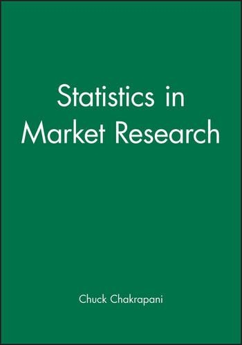 Бумажная книга «Statistics in Market Research», автор Чак Чакрапани - фото №1
