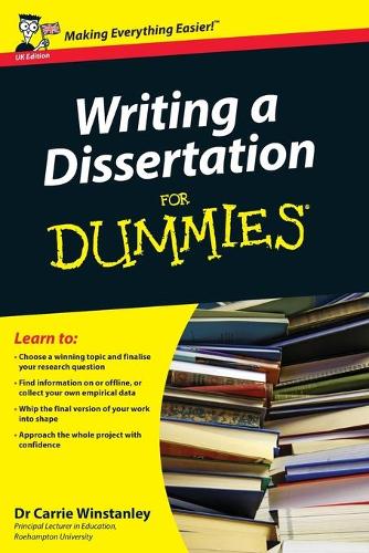 Паперова книга «Writing a Dissertation For Dummies», автор Керрі Вінстенлі - фото №1