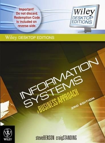 [object Object] «Information Systems – A Business Approach 3e + Wiley Desktop Edition SET», автор С. Бенсон - фото №1