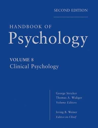 Паперова книга «Handbook of Psychology, Clinical Psychology», авторів Джордж Стрікер, Ірвінг Б. Вайнер - фото №1