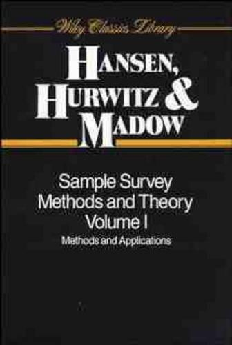 [object Object] «Sample Survey Methods and Theory, 2 Volume Set», авторів Морріс Х. Хансен, Вільям Г. Мадоу, Вільям Н. Гурвіц - фото №1