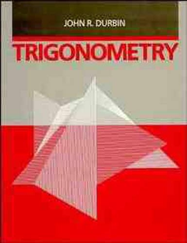 Паперова книга «Trigonometry», автор Джон Р. Дурбін - фото №1