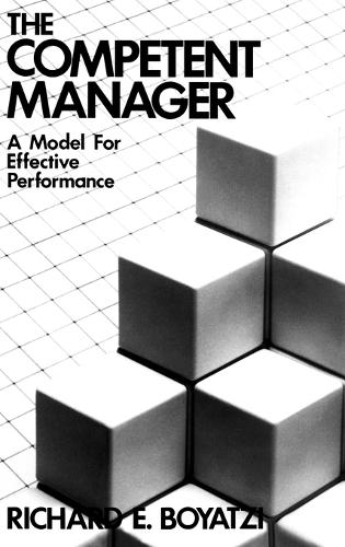 Паперова книга «The Competent Manager: A Model for Effective Performance», автор Річард Е. Бояціс - фото №1