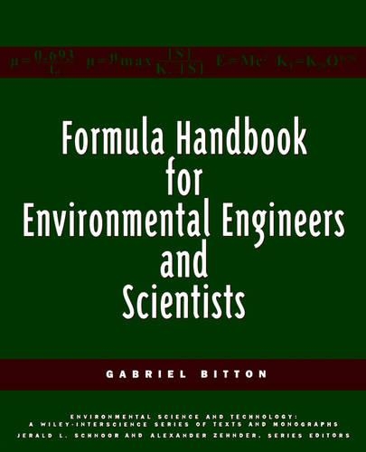 Бумажная книга «Formula Handbook for Environmental Engineers and Scientists», автор Габриэль Биттон - фото №1