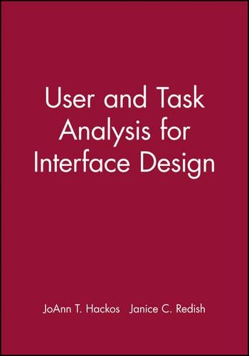 [object Object] «User and Task Analysis for Interface Design», авторов Дженис К. Редиш, ДжоАнн Т. Хакос - фото №1