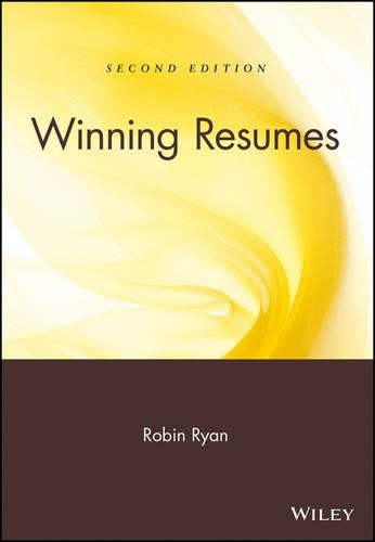 Бумажная книга «Winning Resumes», автор Робин Райан - фото №1